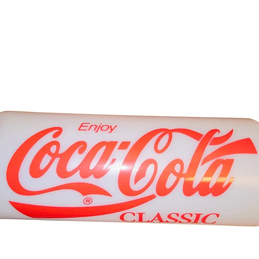 Coca Cola Classic‎ Sports Water Bottle Straw Red Plastic Reusable USA Made Retro - Picture 2 of 3